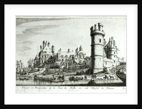 Perspective view of the Tour de Nesle and the Hotel de Nevers by Israel the Younger Silvestre