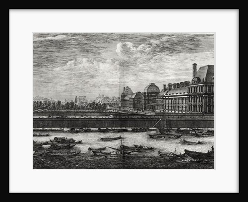 View of the Palais des Tuileries and the gardens, 1670 by Israel the Younger Silvestre