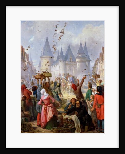 The Return of St. Louis and Blanche of Castille to Notre-Dame, Paris, before 1857 by Pierre Charles Marquis