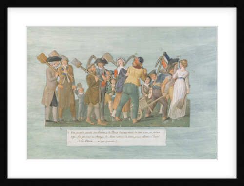 Fol.31 The Parisians going to the Champ de Mars, 1792 by Lesueur Brothers