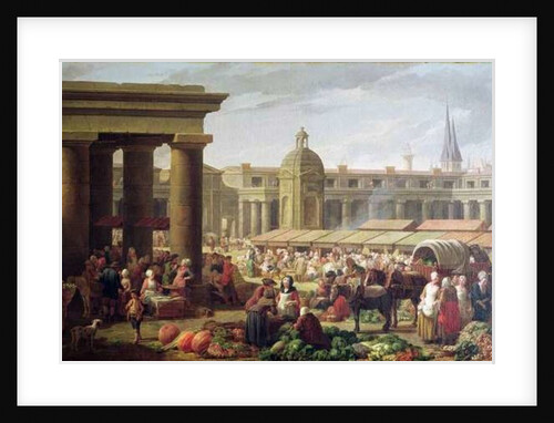 Les Halles, Paris by Nicolas-Bernard Lepicie