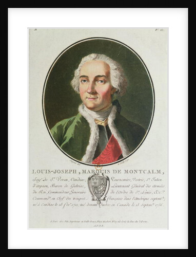 Louis-Joseph de Montcalm 1790 by Antoine Louis Francois Sergent-Marceau