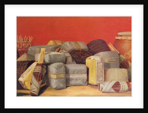 Still Life with Packets of Tobacco by French School