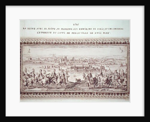 The Queen with her Entourage on the Outskirts of Paris, 17th May 1616 by Matthaus the Elder Merian