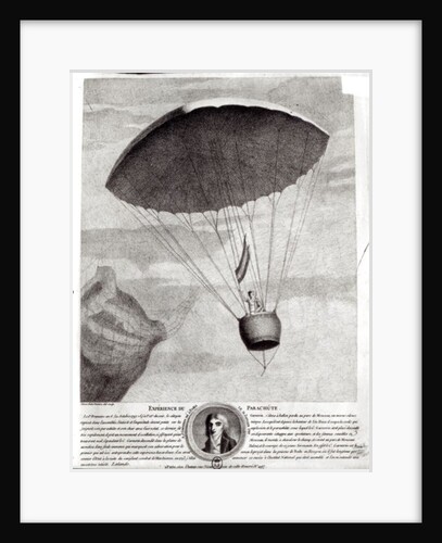 The First Parachute Descent by Andre Jacques Garnerin over Parc Monceau, 22nd October 1797 by Simon Petit