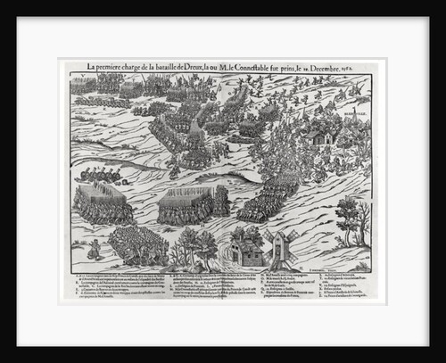 The Battle of Dreux, 19th December 1562 by J. J. & Tortorel J. Perrissin