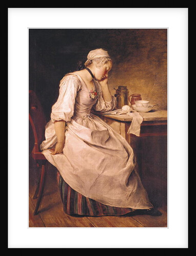 Young Woman Sleeping by Charles-Francois Hutin