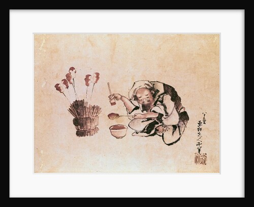 Craftsman painting toys, 19th century by Katsushika Hokusai