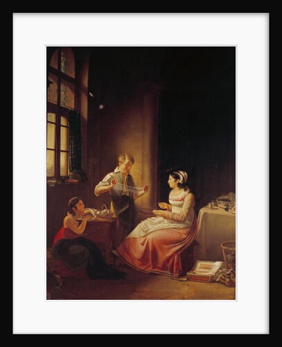 Interior of a House in Macon by Pierre Victor Olagnon