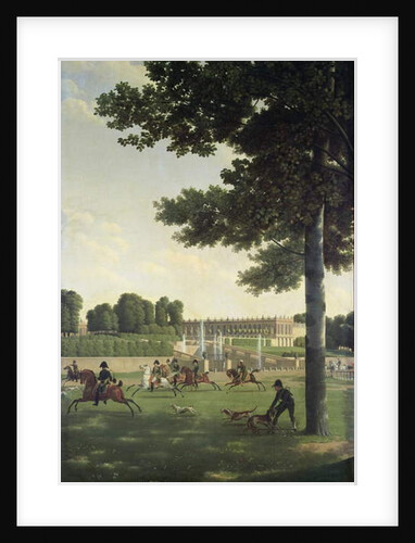 The Open Space in Front of the Grand Trianon, 1810 by Jean and Vernet Antoine Bidauld
