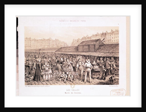 Les Halles, 1855 by French School