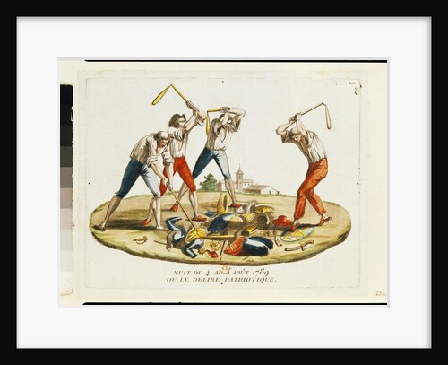 Night of the 4th August 1789 or, the Patriotic Delirium by French School