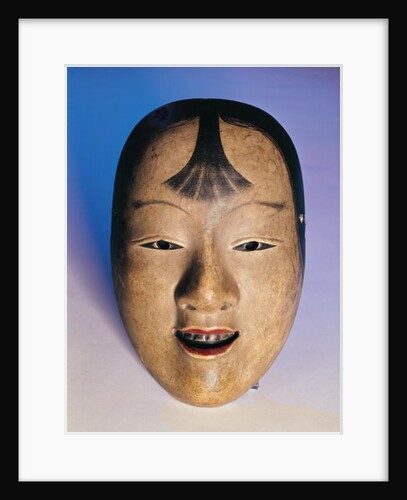 Noh theatre mask of a young boy called Kasshiki, 15th-19th century by School Japanese