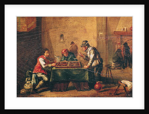 Men Playing Backgammon in a Tavern by David the Younger Teniers