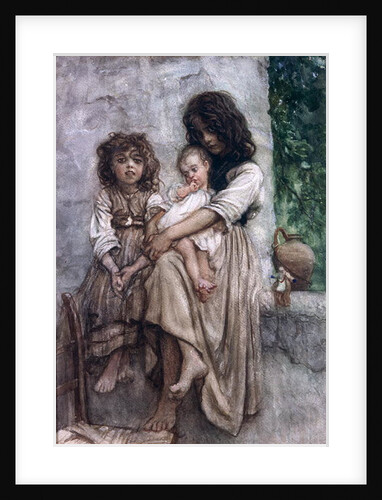 Young girls of Ischia by Antoine Auguste Ernest Herbert or Hebert