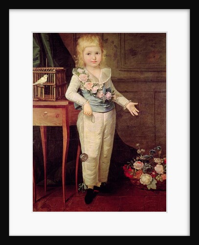 Portrait of a boy playing with a yo-yo, late 18th or early 19th centuries by Elisabeth Louise (style of) Vigee-Lebrun