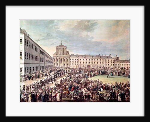 Funeral of Ludwig van Beethoven in Vienna, 29th March 1827 by Franz Stober