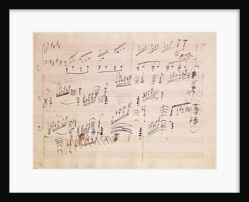Score sheet of 'Moonlight Sonata' by Ludwig van Beethoven