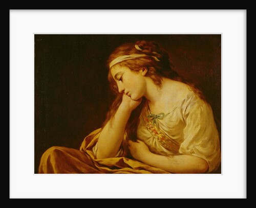 Melancholy by Louis Jean Francois I Lagrenee