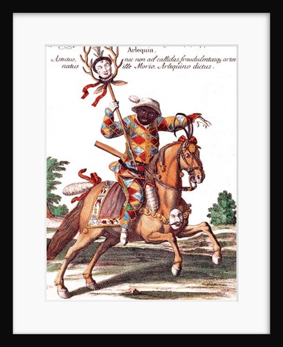 Harlequin on Horseback by German School