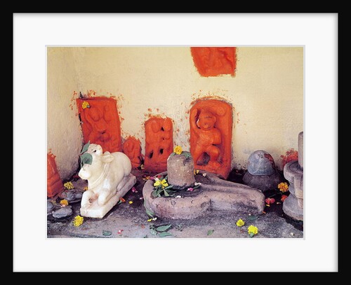 A shrine of a chapel on the Ganges by School Indian
