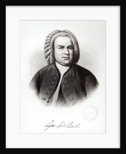 Portrait of Johann Sebastian Bach by V. Weger