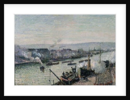 Saint-Sever Port, Rouen, 1896 by Camille Pissarro