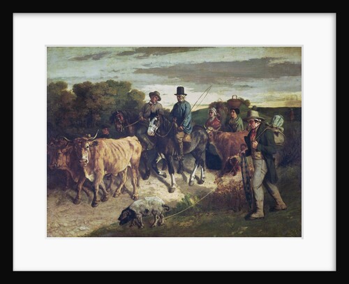 The Peasants of Flagey Returning from the Fair, 1850-55 by Gustave Courbet
