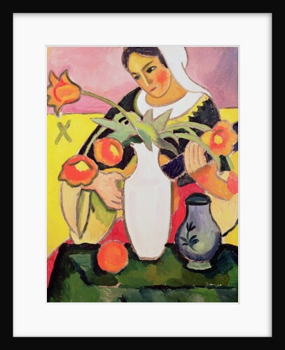 The Lute Player, 1910 by August Macke