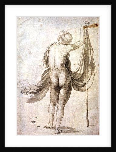 Nude Study or, Nude Female from the Back, 1495 by Albrecht Dürer or Duerer