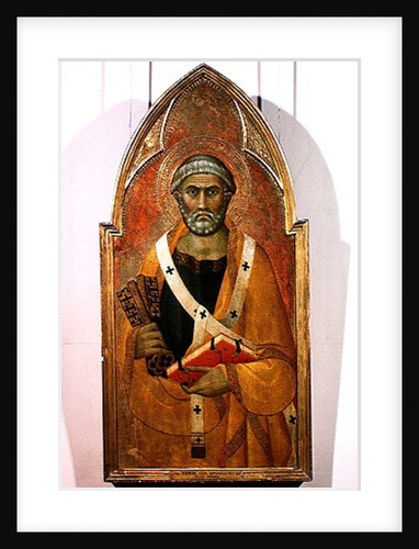St. Peter, panel from a polyptych painted for the Convent of San Francesco de Colle Val d'Elsa by Lippo Memmi