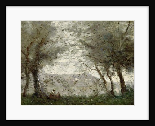 The Pond at Ville-d'Avray through the Trees, 1871 by Jean Baptiste Camille Corot