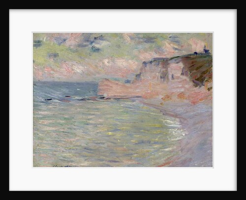 Cliffs and the Porte d'Amont, Morning Effect, 1885 by Claude Monet