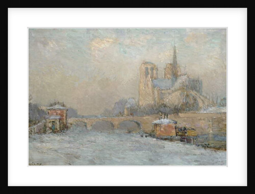 Quai de la Tournelle and Notre-Dame de Paris, 1909 by Albert-Charles Lebourg