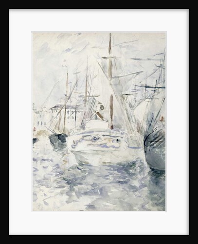 White Boat in the Port, Nice, 1881 by Berthe Morisot