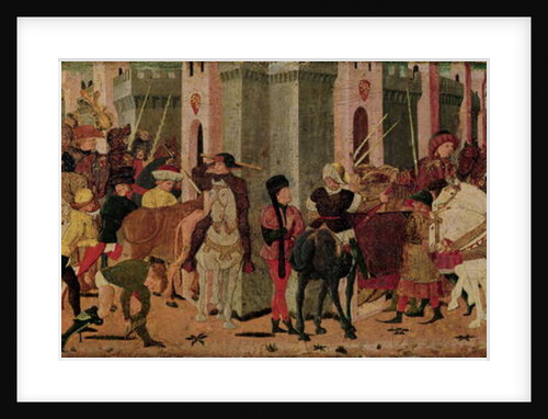 Entry of Titus Flavius Vespasian and Titus into Rome, c.1450 by Italian School