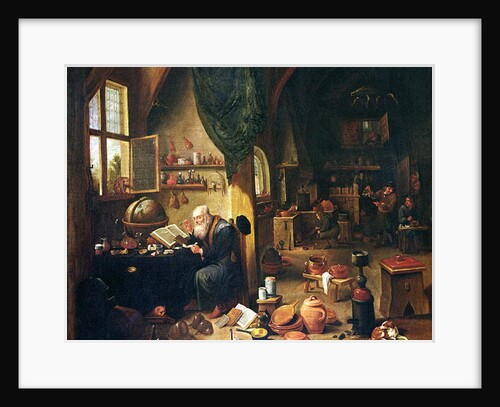 An Alchemist in his workshop, 17th century by David the Younger Teniers