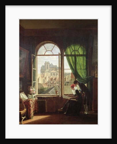 View of Saint-Eustache Church from a House on Rue Platriere or, The Artist's Interior, c.1810 by Martin (attr. to) Drolling