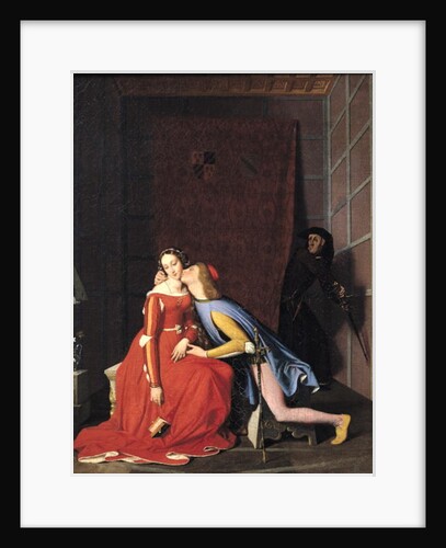 Francesca da Rimini and Paolo Malatesta, 1819 by Jean Auguste Dominique Ingres