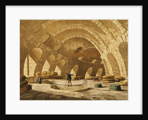 The Wheat Store, Rue de Viarmes by John Claude Nattes