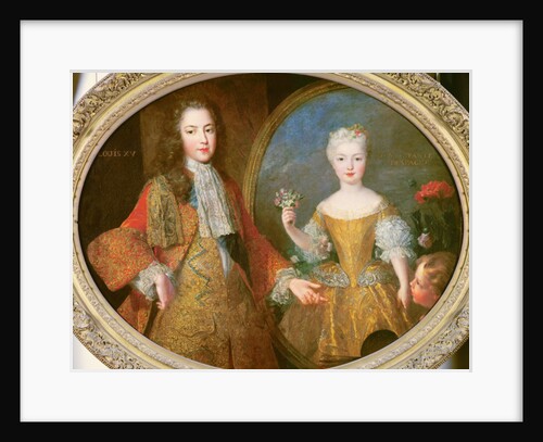 Louis XV and the Infanta of Spain, Maria Ana Victoria c.1724 by Alexis Simon Belle