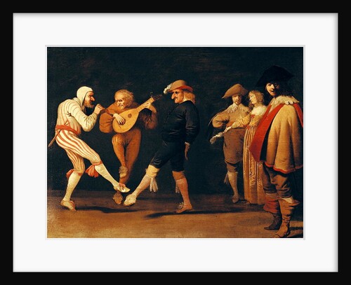 Farce Actors Dancing by Pieter Jansz. Quast