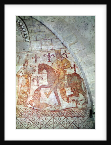 Hugues IX Lusignan defeating Nur al-Din in Syria by French School