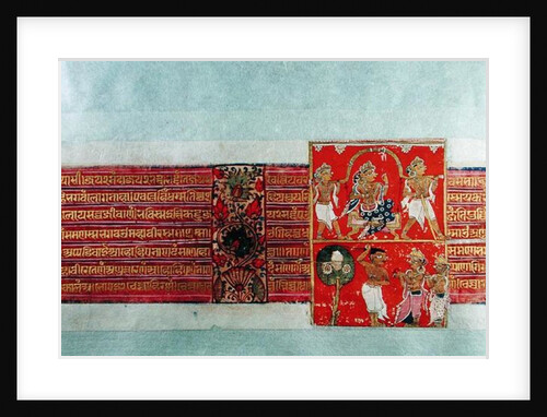 Two scenes from the Kalpasutra, Mandu, 1439 by Indian School