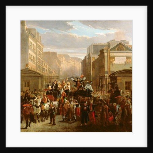 Descent of the Courtille, Belleville by Celestin Francois Nanteuil