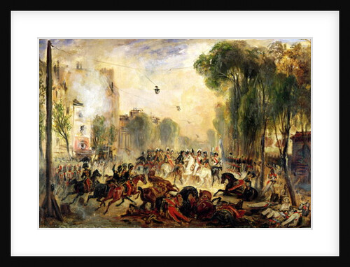 Assassination Attempt on King Louis-Philippe by Giuseppe Fieschi Boulevard du Temple, 28th July 1835 by Francois Gabriel Guillaume Lepaulle