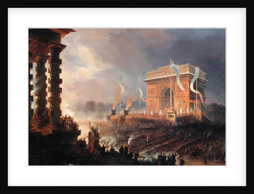 Festival of the Fraternity of the Arc de Triomphe, 24th April 1848 by Jean-Jacques Champin