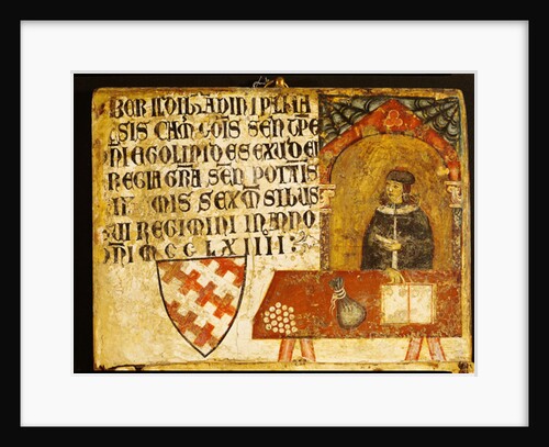 Cardinal Ildebrandino Paglieresi at his desk, 1264 by Diotisalvi or Dietisalvi de Speme