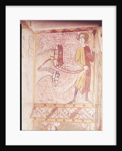 Horseman holding the reins of three horses by French School