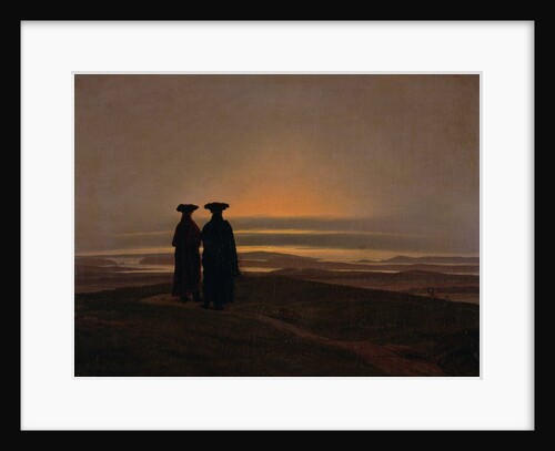 Evening Landscape with Two Men, c.1830-35 by Caspar David Friedrich